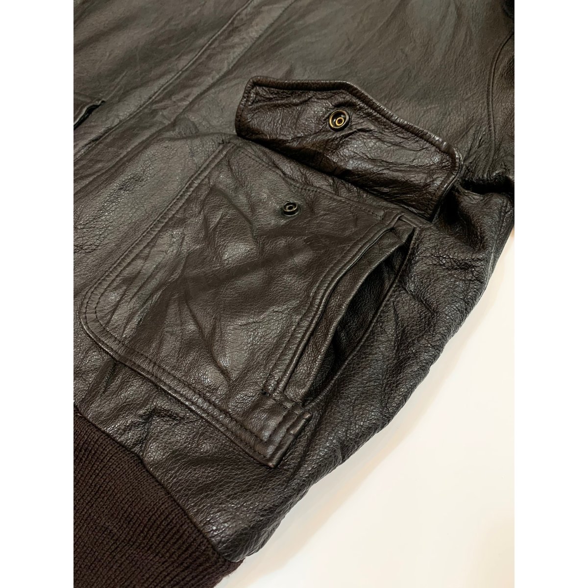 80s L.L.Bean A-2 TYPE LEATHER JACKET MADE IN US 80s L.L.Bean A-2 TYPE LEATHER JACKET MADE IN US