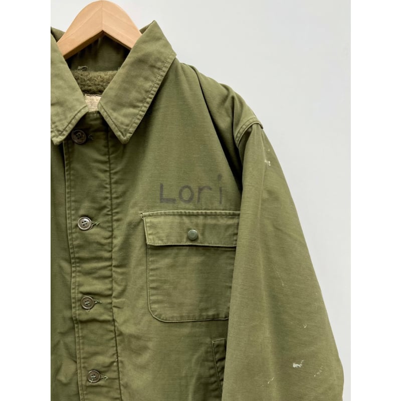 80s US NAVY A-2 DECK JACKET Size LARGE | KORDS