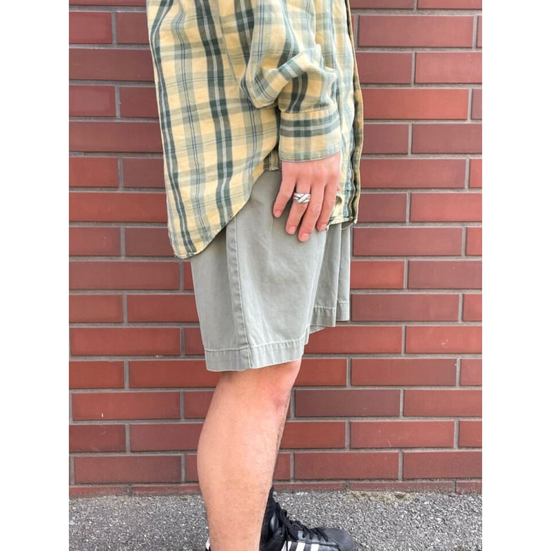 90s★W32（80㎝）■ラルフローレン/タイラーショート/ベージュ 古着–90's～ OLD RALPH LAUREN 