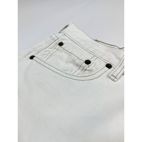 90s Levi’s 501 WHITE DENIM PANTS MADE IN USA 🇺🇸 Size W31L30→W30L29