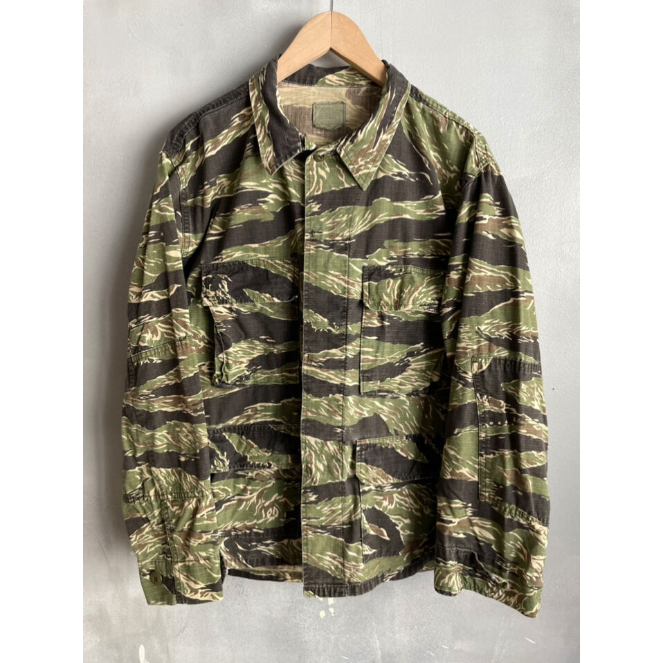 90s TRU-SPEC BDU ジャケット タイガーストライプカモ 民間品 90s TRU-SPEC BDU ジャケット タイガーストライプカモ 民間品