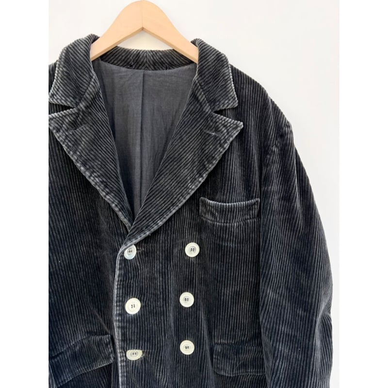 80s GERMANY WORK DOUBLE BREASTED CORDUROY JACKE