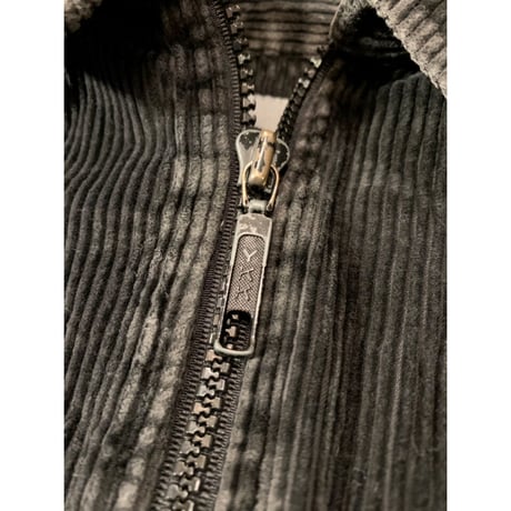 90s BON HOMME FULLZIP BLACK CORDUROY SHIRT Size XL