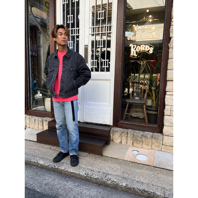 80〜90s Levi's 70411 FLANNEL LINED BLACK DENIM J