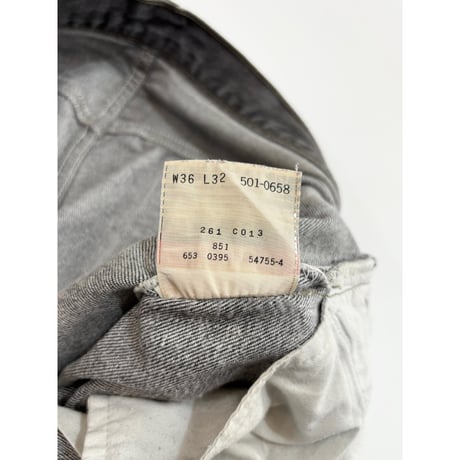90s Levi’s 501 BLACK DENIM PANTS MADE IN USA🇺🇸 Size W36L32→W35.5L32
