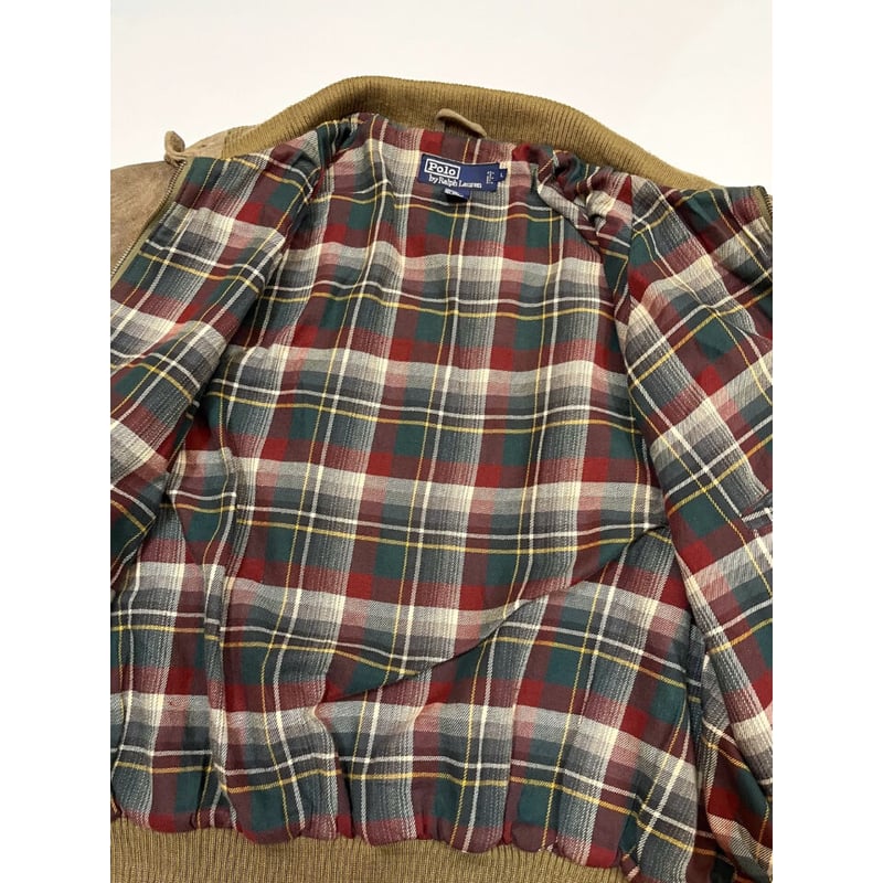 90s Ralph Lauren SUEDE HARRINGTON JACKET Size L 90s Ralph Lauren SUEDE HARRINGTON JACKET Size L