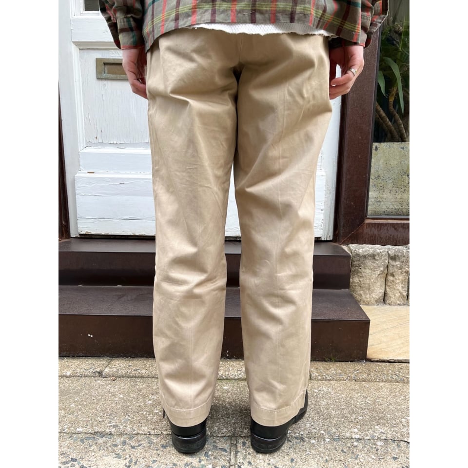 50s US ARMY KHAKI TROUSERS Size W34L31→W30L30 |