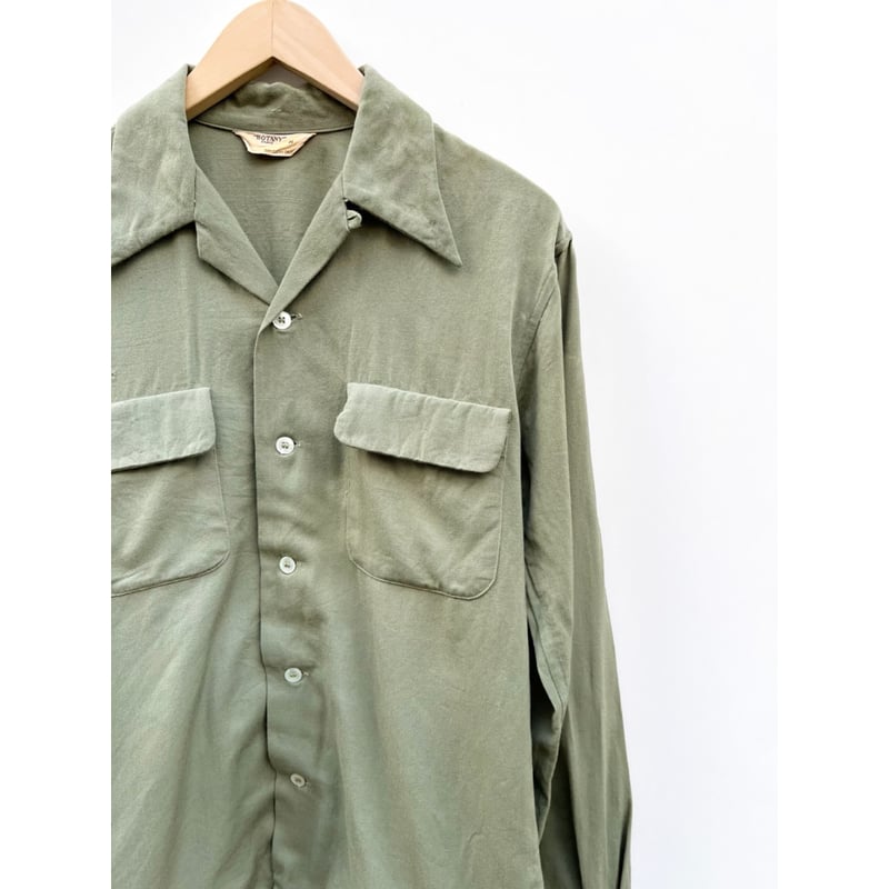 50s Vintage Open Collar Shirt レーヨンシャツ 1950's - 1960's Vintage Open Collar Rayon Shirt / 50年代〜60