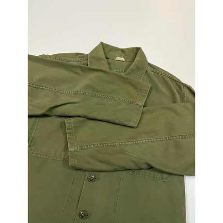 50〜60s US ARMY "1st MODEL" OG107 UTILITY SHIRT Size SMALL