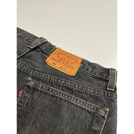 90s Levi’s 501-5953 BLACK DENIM PANTS MADE IN USA 🇺🇸  Size W36L34→W34L33