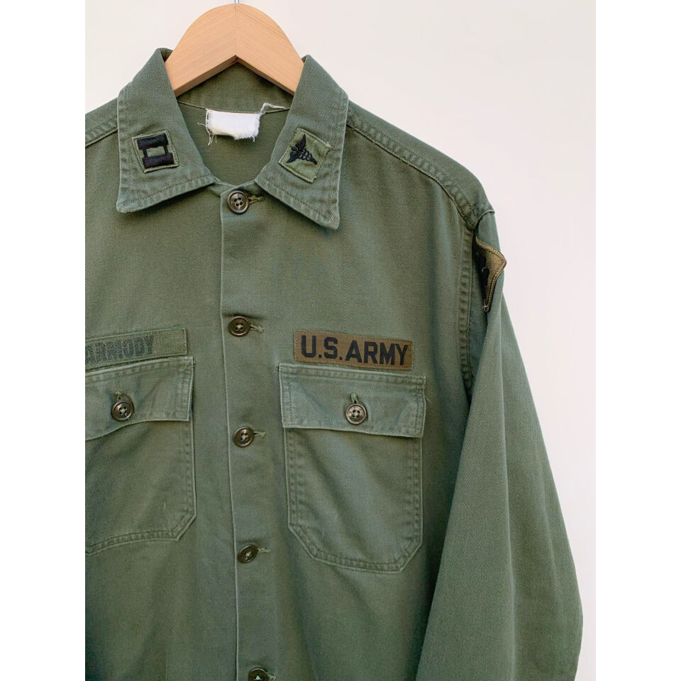 石*様 1960's US.Army OG107 Utility Shirt ス U.S.ARMY 60年代 USA製 OG-107 ユーティリティシャツ UTILITY