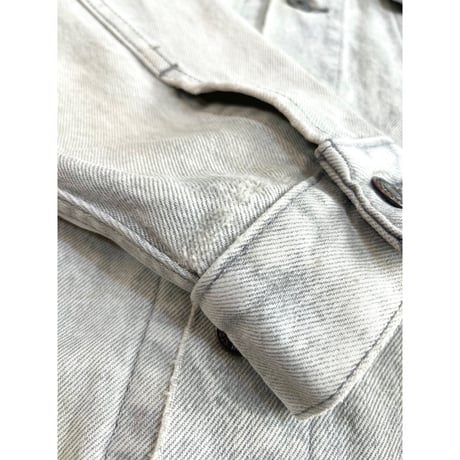 〜90s Levi’s 70507 "CHEMICAL WASH "GRAY DENIM JACKET MADE IN USA 🇺🇸 Size S