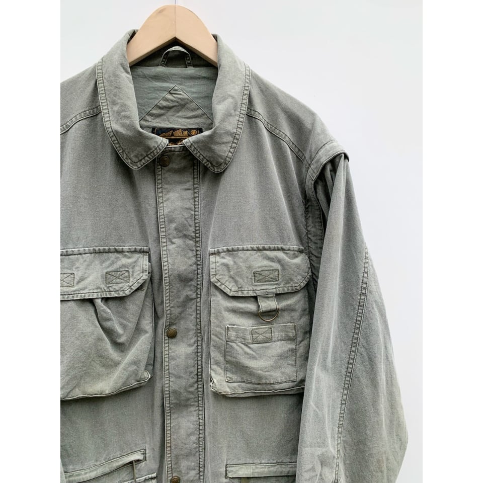 Eddie Bauer 00's M-65 サファリジャケット レザー切り替え Eddie Bauer 00's M-65 サファリジャケット レザー切り替え