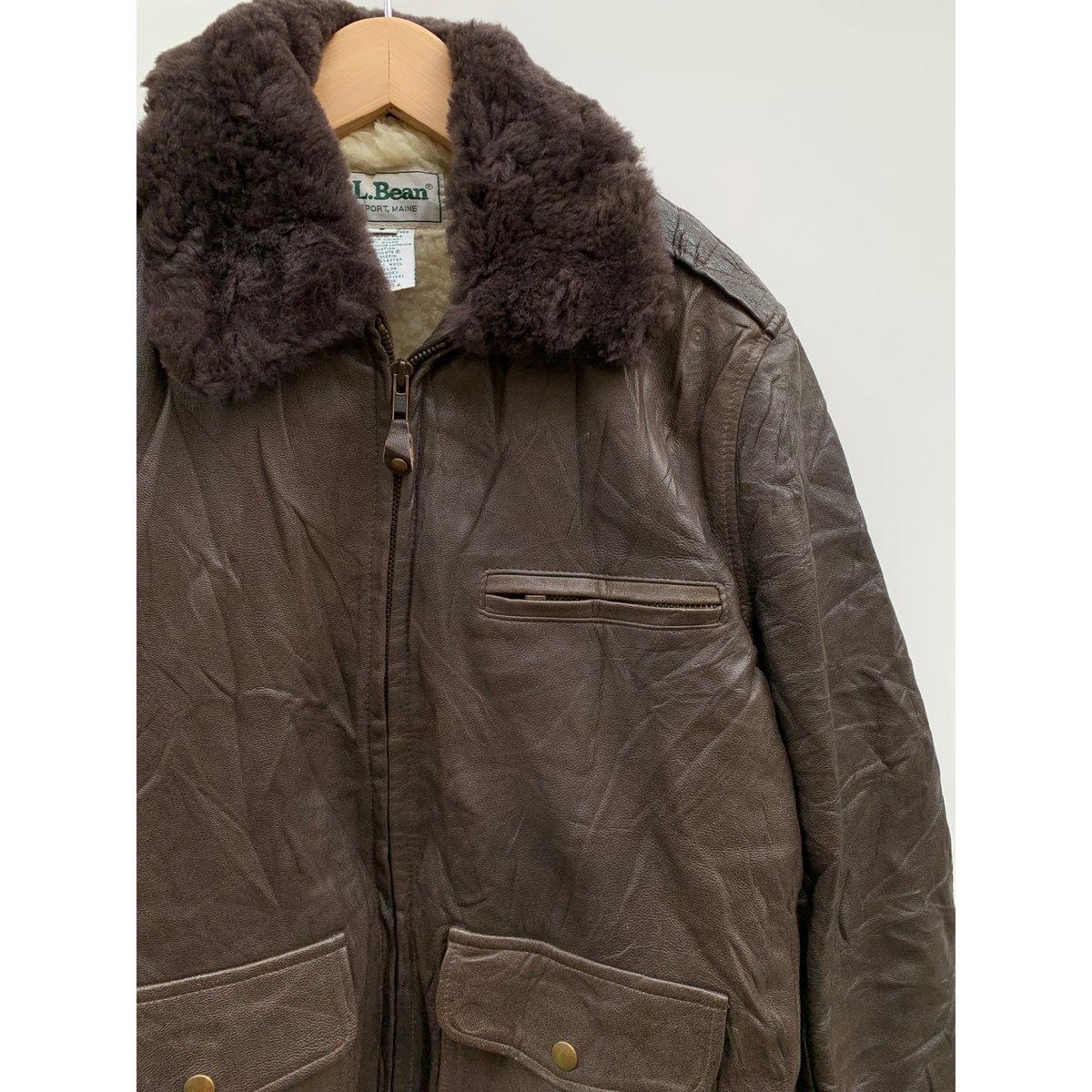 80s L.L.Bean G-1 TYPE LEATHER JACKET MADE IN US 80s L.L.Bean G-1 TYPE LEATHER JACKET MADE IN US