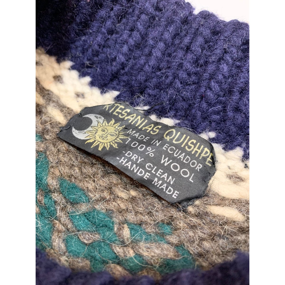 90s WOOL HAND KNIT MADE IN ECUADOR 🇪🇨 Size L程 | 90s WOOL HAND KNIT MADE IN ECUADOR 🇪🇨 Size L程 |
