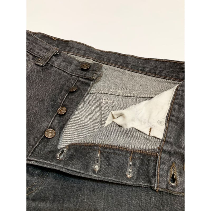 80s Levi's 501-0658 BLACK DENIM PANTS MADE IN U