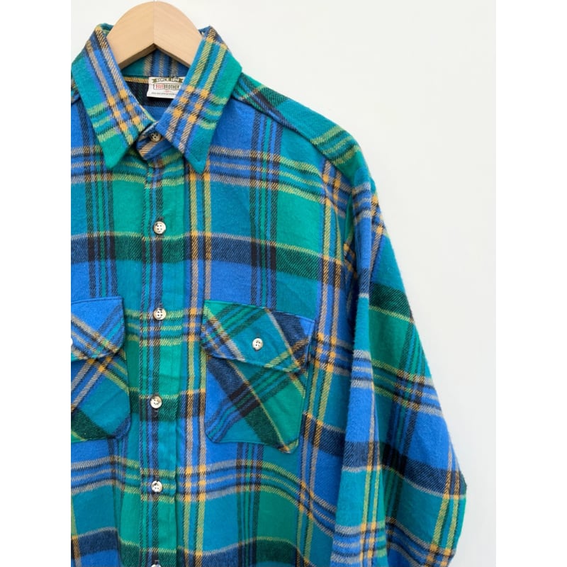 超好配色 90s FIVE BROTHER ネルシャツ USA製 FIVE BROTHER】良配色 ファイブブラザー フランネルシャツ 90s