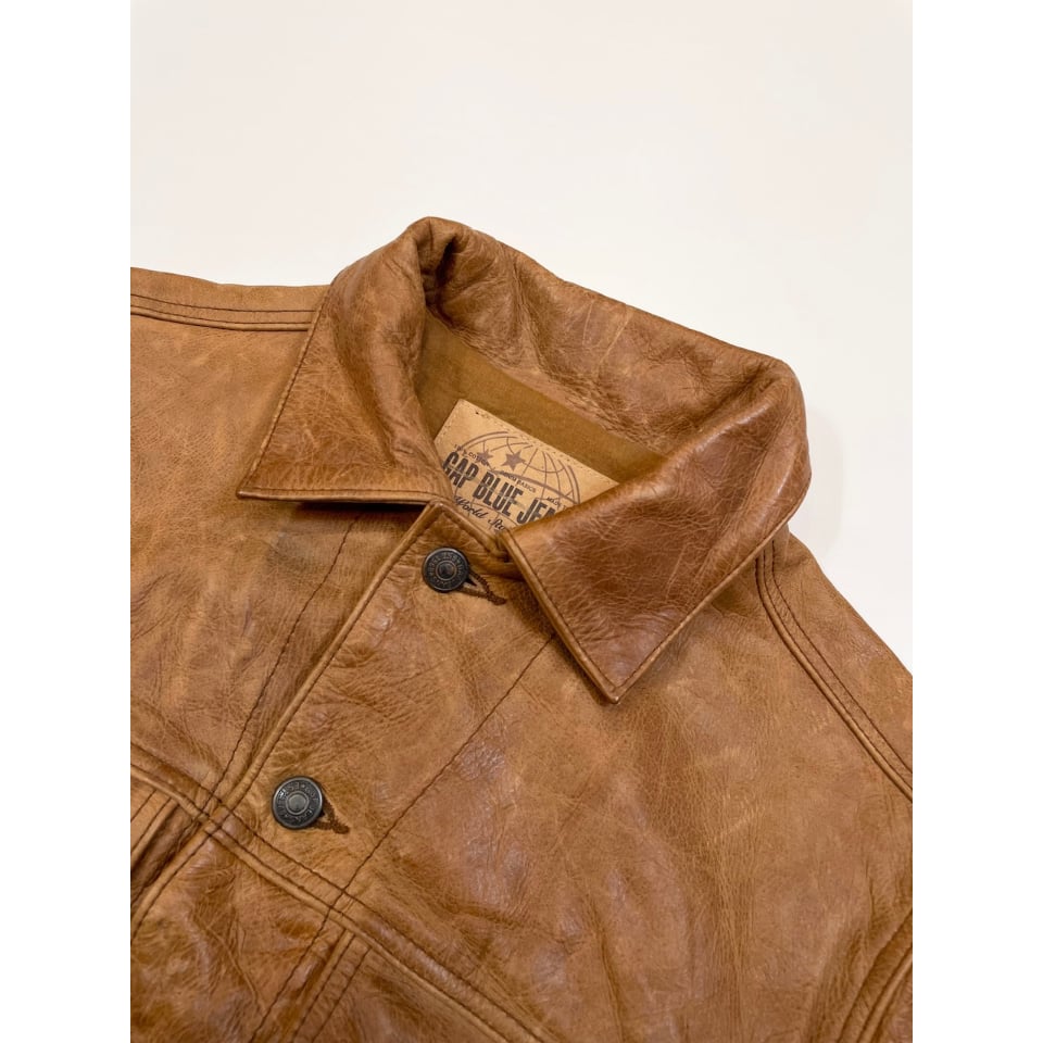 00s GAP LEATHER TRACKER JACKET Size XS | KORDS 00s GAP LEATHER TRACKER JACKET Size XS | KORDS