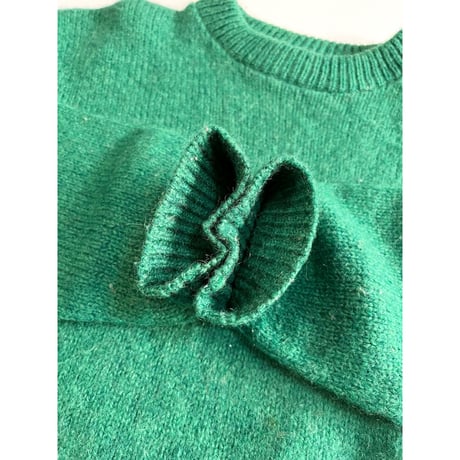80s L.L.Bean WOOL KNIT Size L程