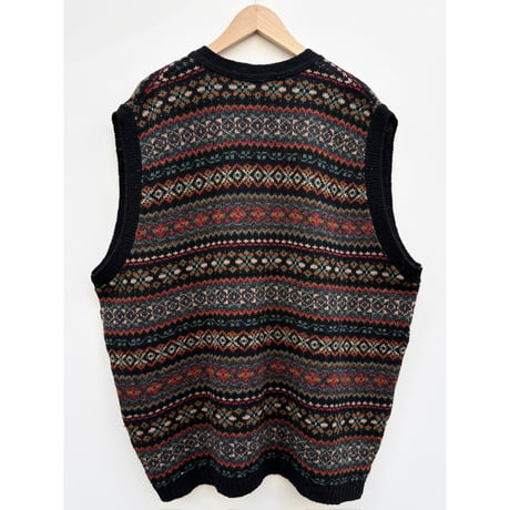 90s L.L.Bean WOOL KNIT VEST MADE IN SCOTLAND 🏴󠁧󠁢󠁳󠁣󠁴󠁿 Size XL-TALL