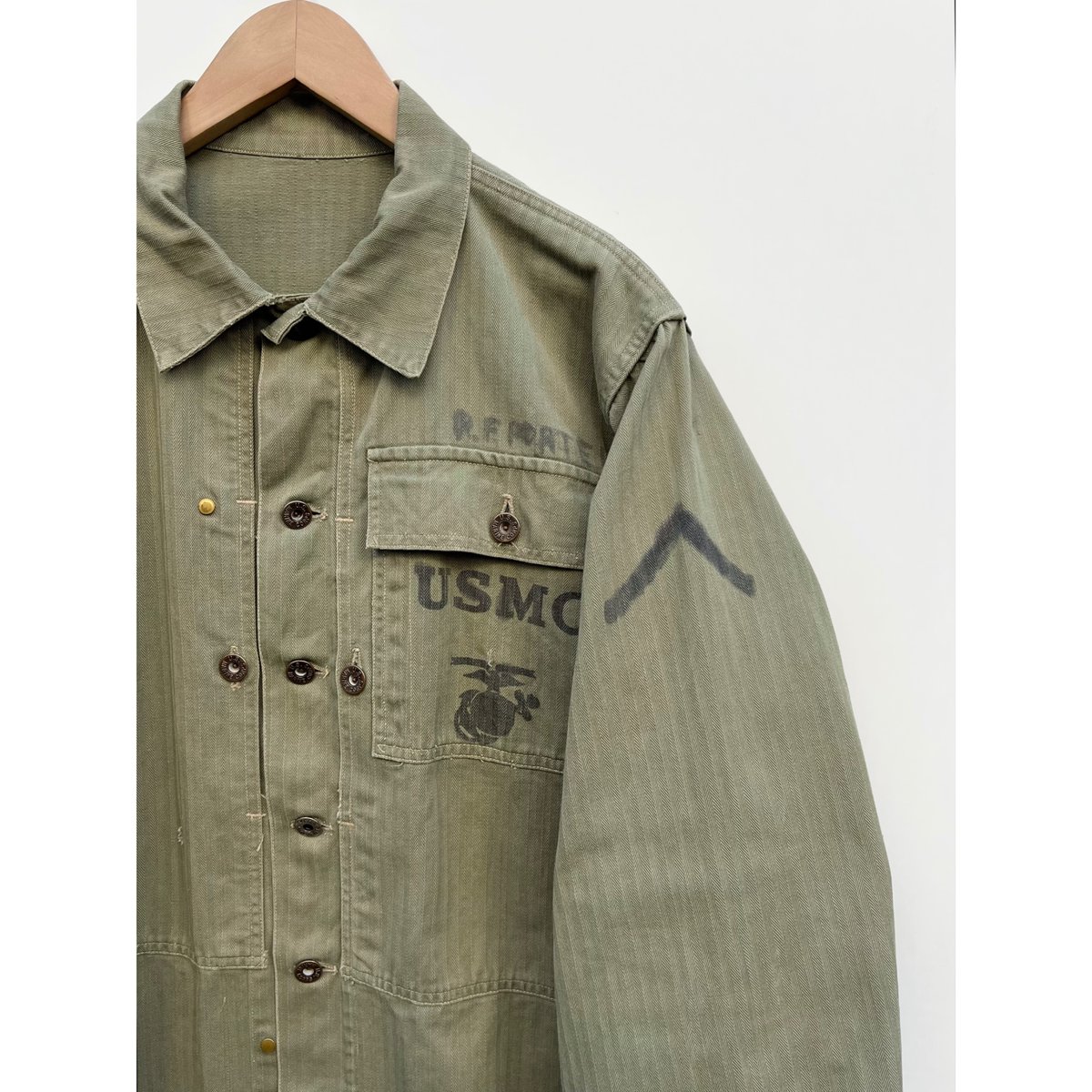 40s US MARINE CORPS P-44 HBT JACKET Size 42程 |