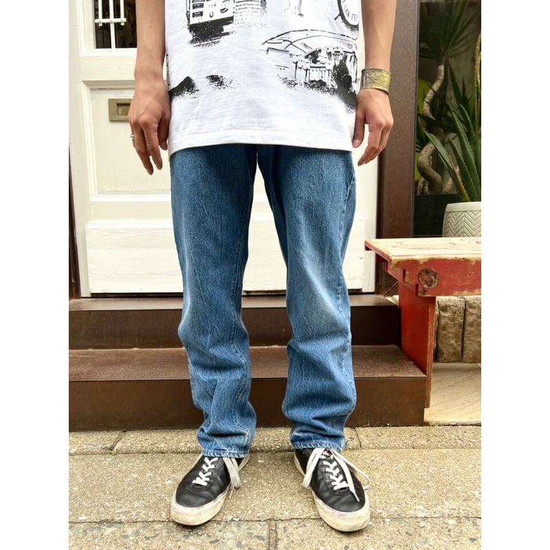 パンツ 80's Levi's 501 \"NYLON FOOT SINGLE\" USA 80's Levi's 501 内股シングル デニムパンツ 濃紺 USA製 表記