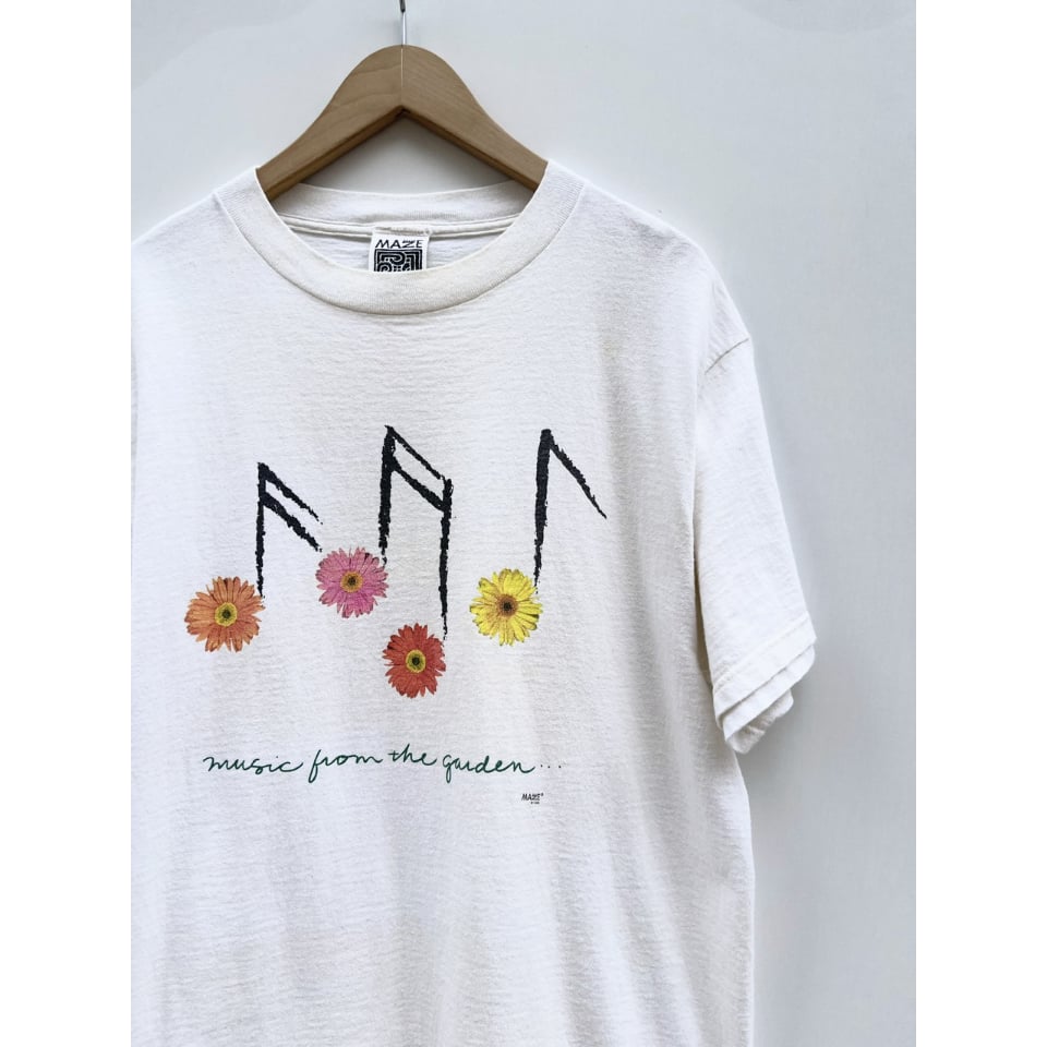 90s MAZE sun 太陽 アート tee Tシャツ 90s MAZE sunflower print tee | sui & shara