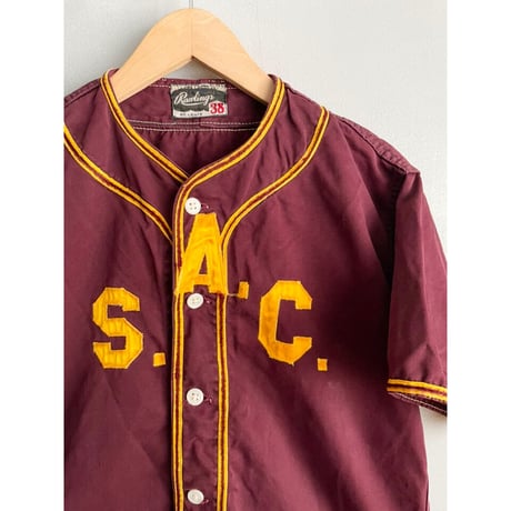50s RawLings BASEBALL SHIRT Size 38