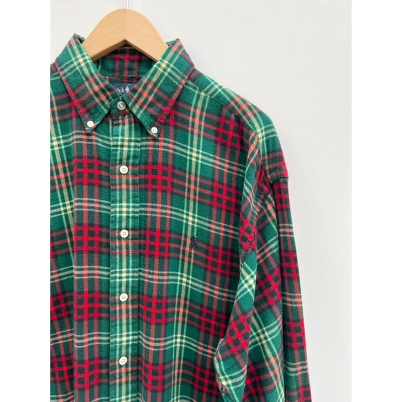 マ*ン様 Ralph Lauren BLAIRE Lサイズ ネルシャツ 90s Ralph Lauren 