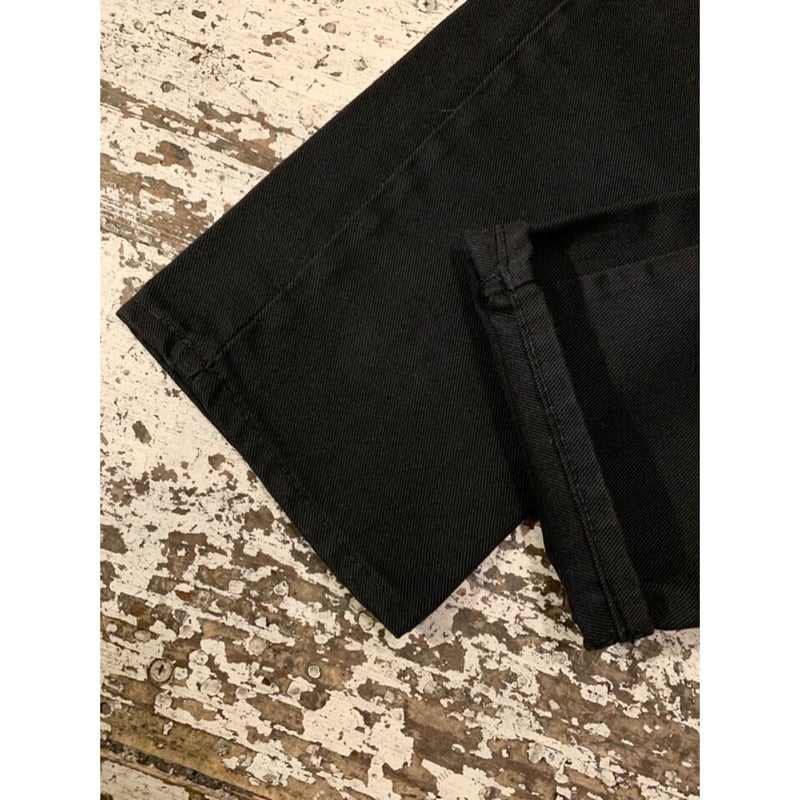 60s STORE BRAND BLACK COTTON TWILL PANTS Size W