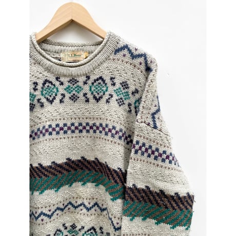 80s L.L.Bean ROLL NECK WOOL KNIT Size XL