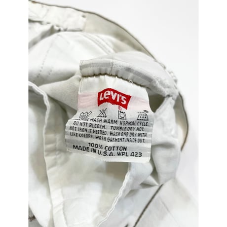90s Levi’s 501 WHITE DENIM PANTS MADE IN USA 🇺🇸 Size W32L30→W32L29