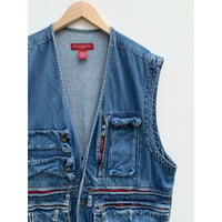 90s BANANA REPUBLIC DENIM SAFARI VEST Size L