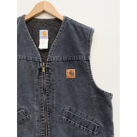 90s carhartt "V NECK" DUCK VEST MADE IN USA 🇺🇸 Size L-REGULAR