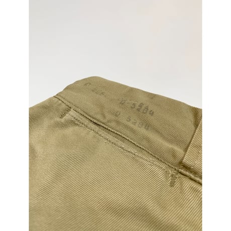 50s US ARMY KHAKI TROUSERS Size W32L35→W30L31
