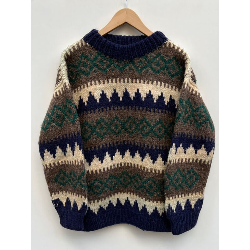 90s WOOL HAND KNIT MADE IN ECUADOR 🇪🇨 Size L程 | 90s WOOL HAND KNIT MADE IN ECUADOR 🇪🇨 Size L程 |