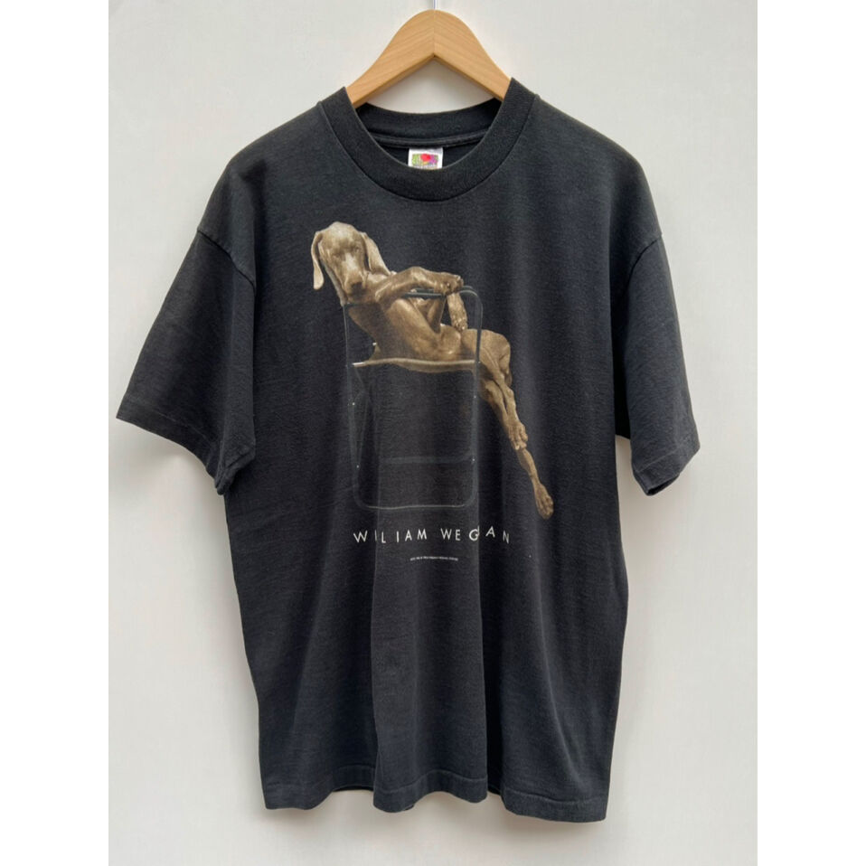 90s WILLIAM WEGMAN DOG PRINT Tee Size L | KORDS
