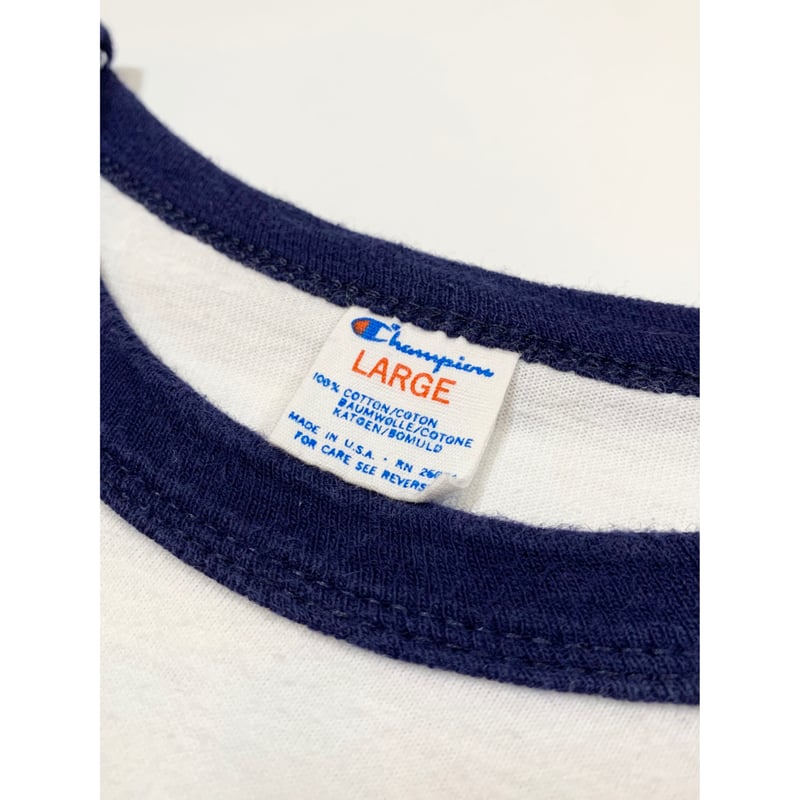 80's MADE IN U.S.A 13starリンガーTee 裾シングル 80s Champion 