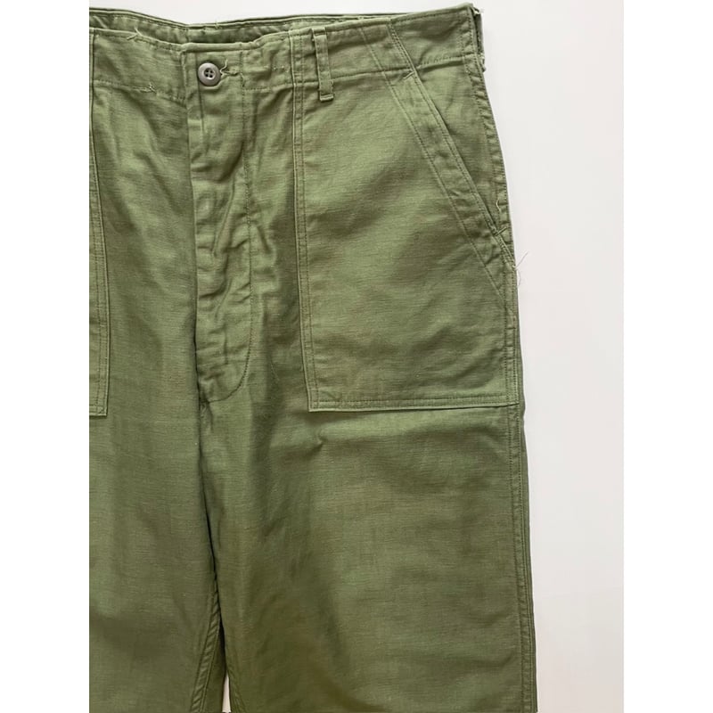 パンツ 60s US.ARMY baker pants vintage 70s US ARMY OG-107 COTTON SATEEN BAKER PANTS Si