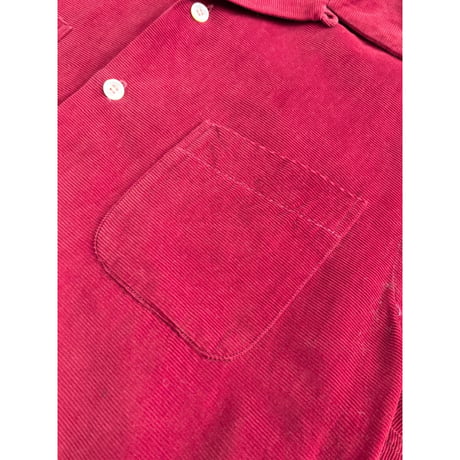 50s McGREGOR CORDUROY OPEN COLLAR SHIRT MADE IN USA 🇺🇸 Size 16