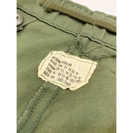 78s US ARMY M-65 FIELD TROUSERS Size MEDIUM-REGULAR