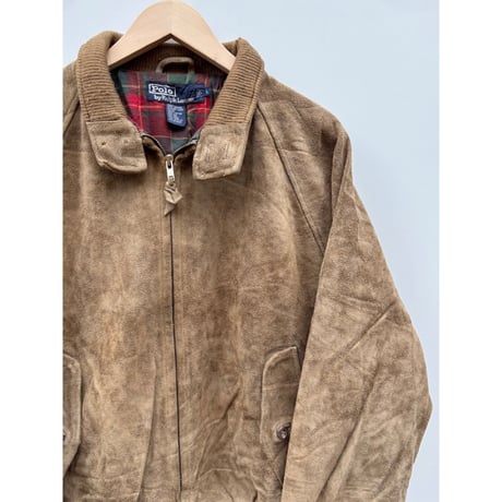 90s Ralph Lauren SUEDE HARRINGTON JACKET Size L