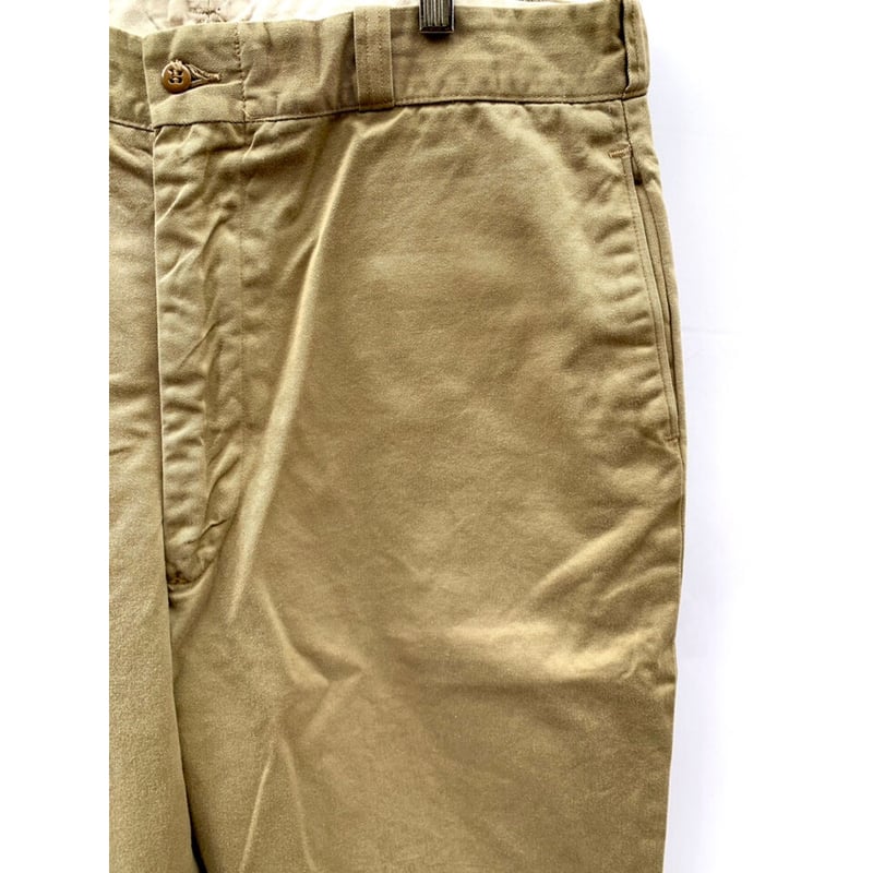 60s US ARMY KHAKI TROUSERS Size W38L31→W36L28 |