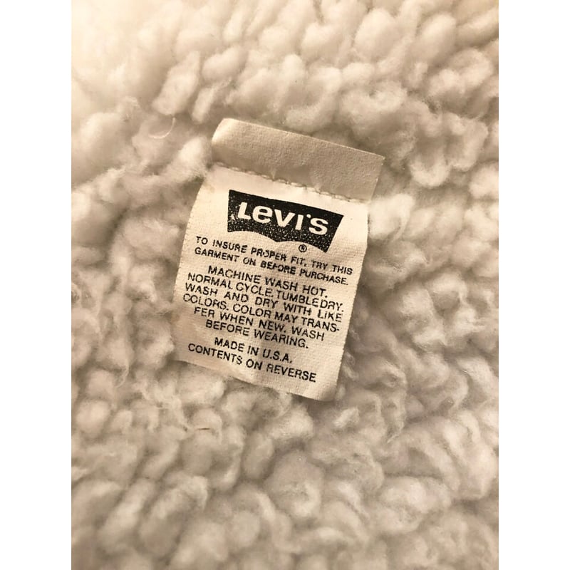 90s Levi's 70609 DENIM BOA JACKET MADE IN USA