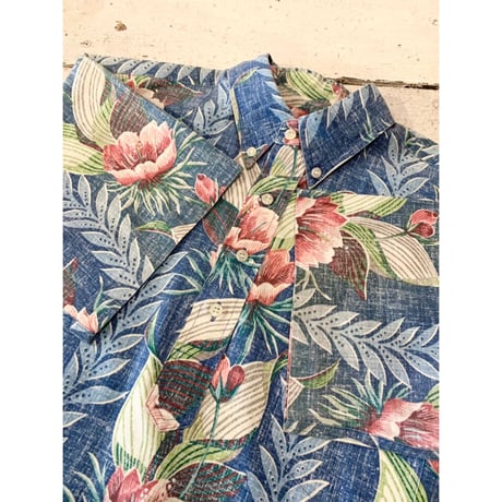 90s REYN SPOONER PULLOVER ALOHA SHIRT TAILORED IN USA 🇺🇸 Size M