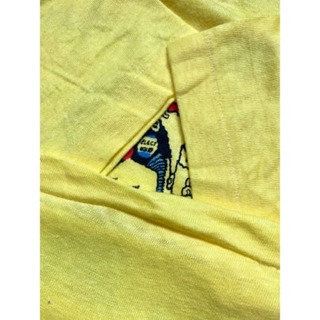 80s "DEADSTOCK" POLITICAL JUNKIE  Tee MADE IN USA🇺🇸Size L