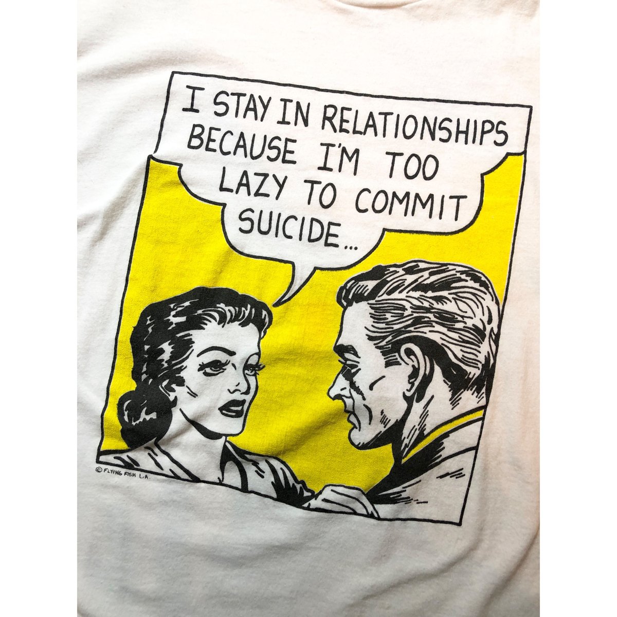 80s Roy Lichtenstein Tee MADE IN USA ?? Size X