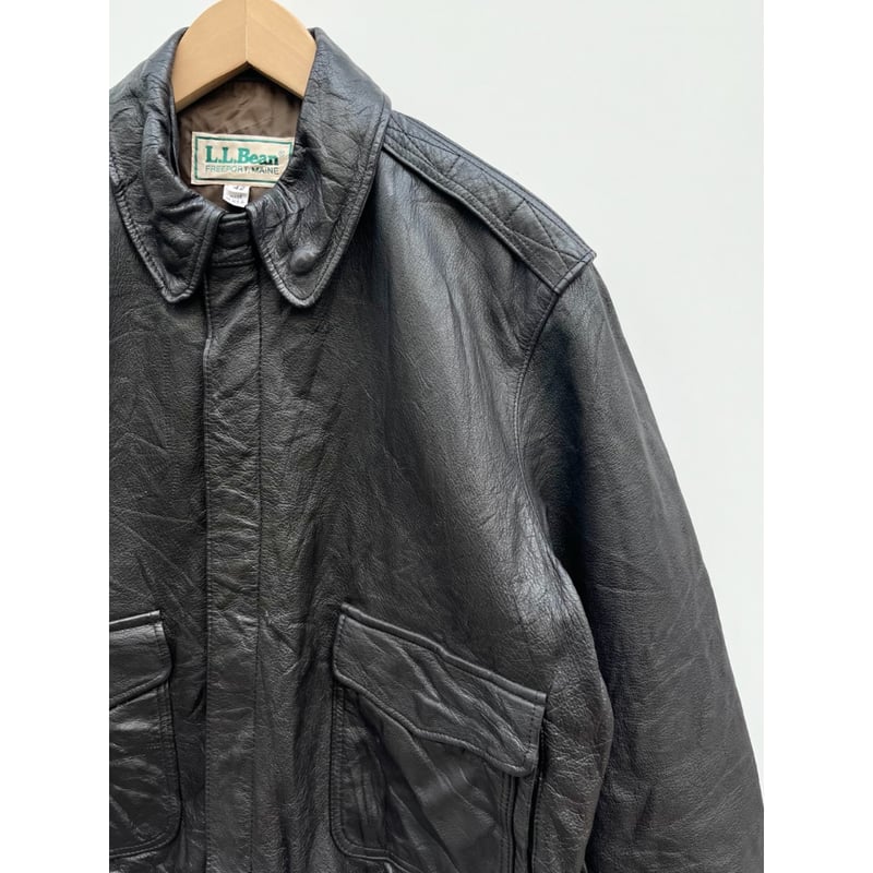 80s L.L.Bean A-2 TYPE LEATHER JACKET MADE IN US 80s L.L.Bean A-2 TYPE LEATHER JACKET MADE IN US