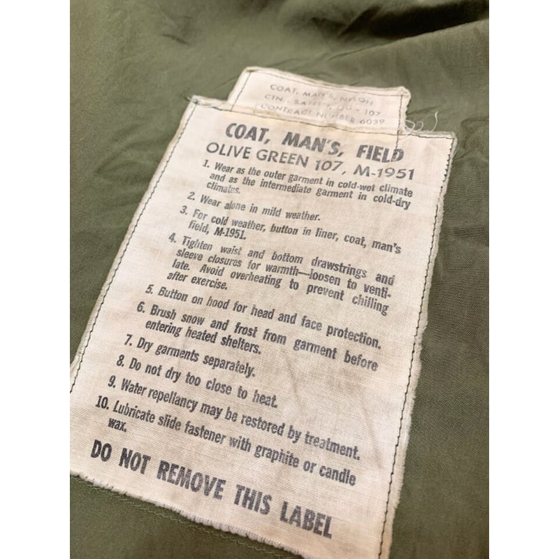 50s US ARMY M-51 FIELD JACKET Size SMALL-REGULA 50s US ARMY M-51 FIELD JACKET Size SMALL-REGULA