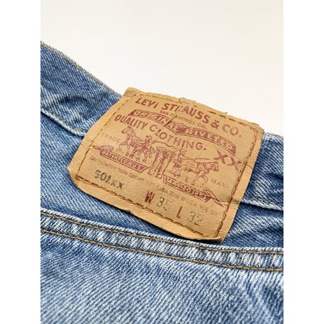90s Levi’s 501 DENIM PANTS MADE IN USA 🇺🇸 W35L32→W34L28